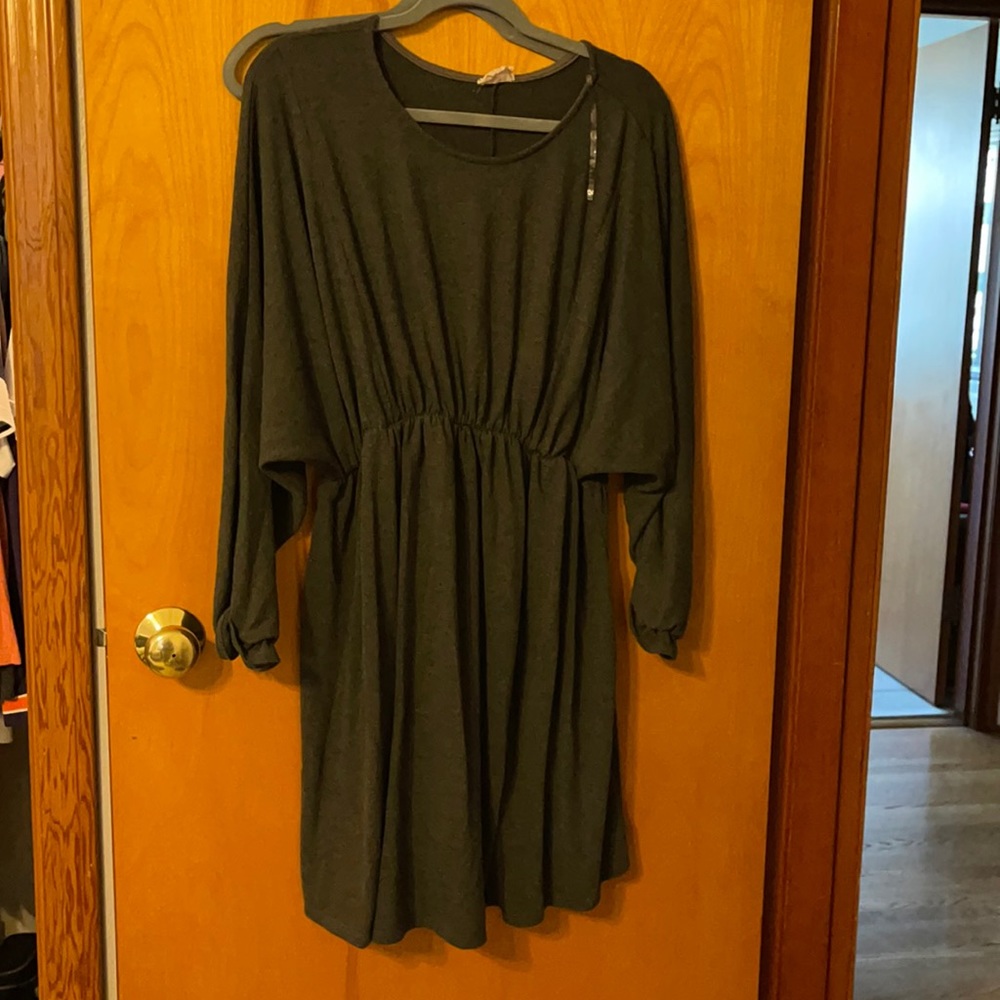 Boutique dress. Dark gray. Never worn (washed only)